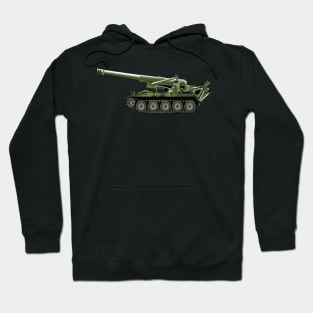 M110A2 Self-Propelled Howitzer wo TxtX 300 - Left Hoodie